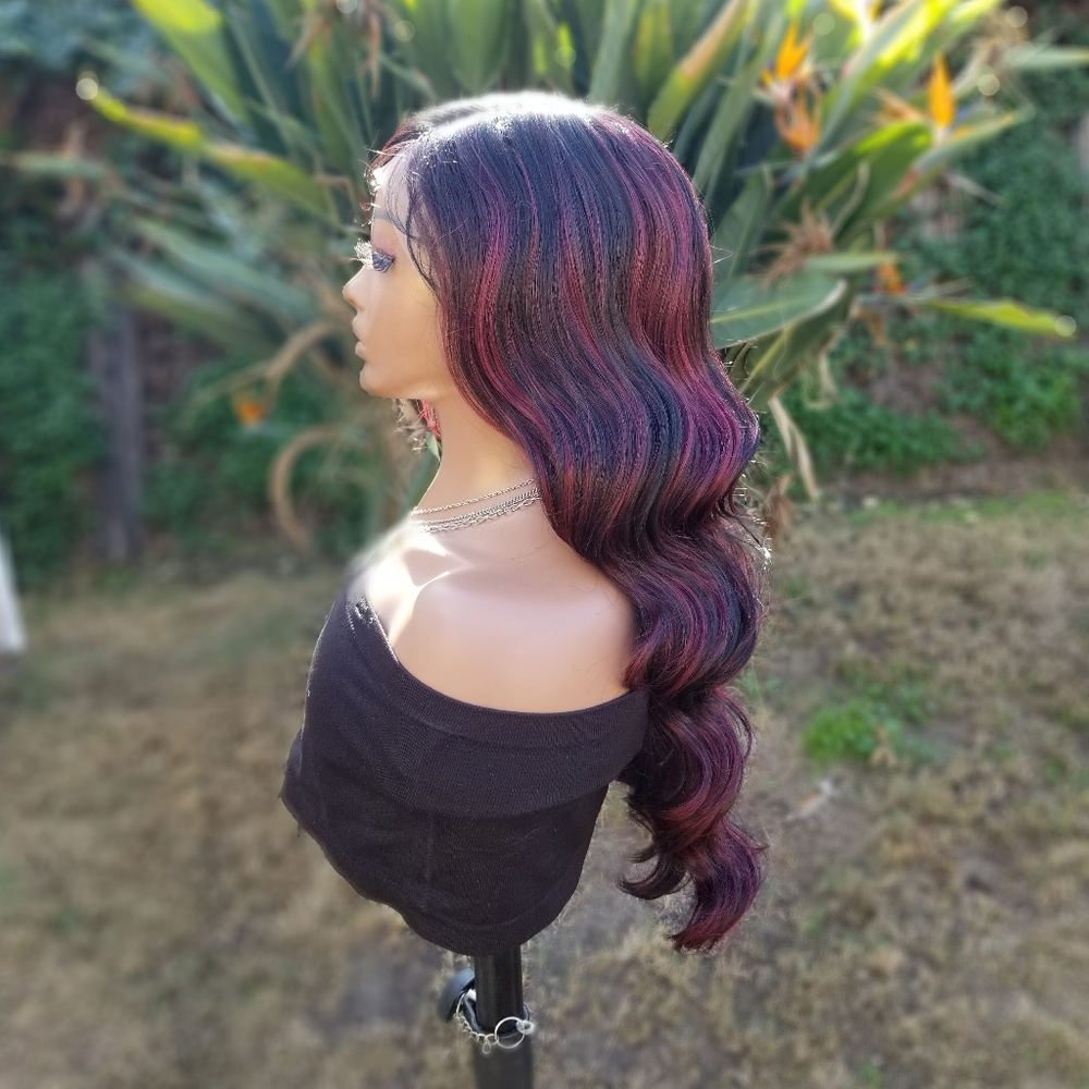 HD Lace Front Burgundy Body Wave